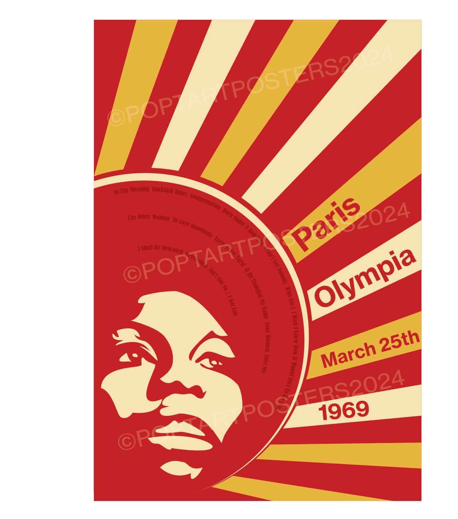 Nina Simone Concert Poster. - Image 4