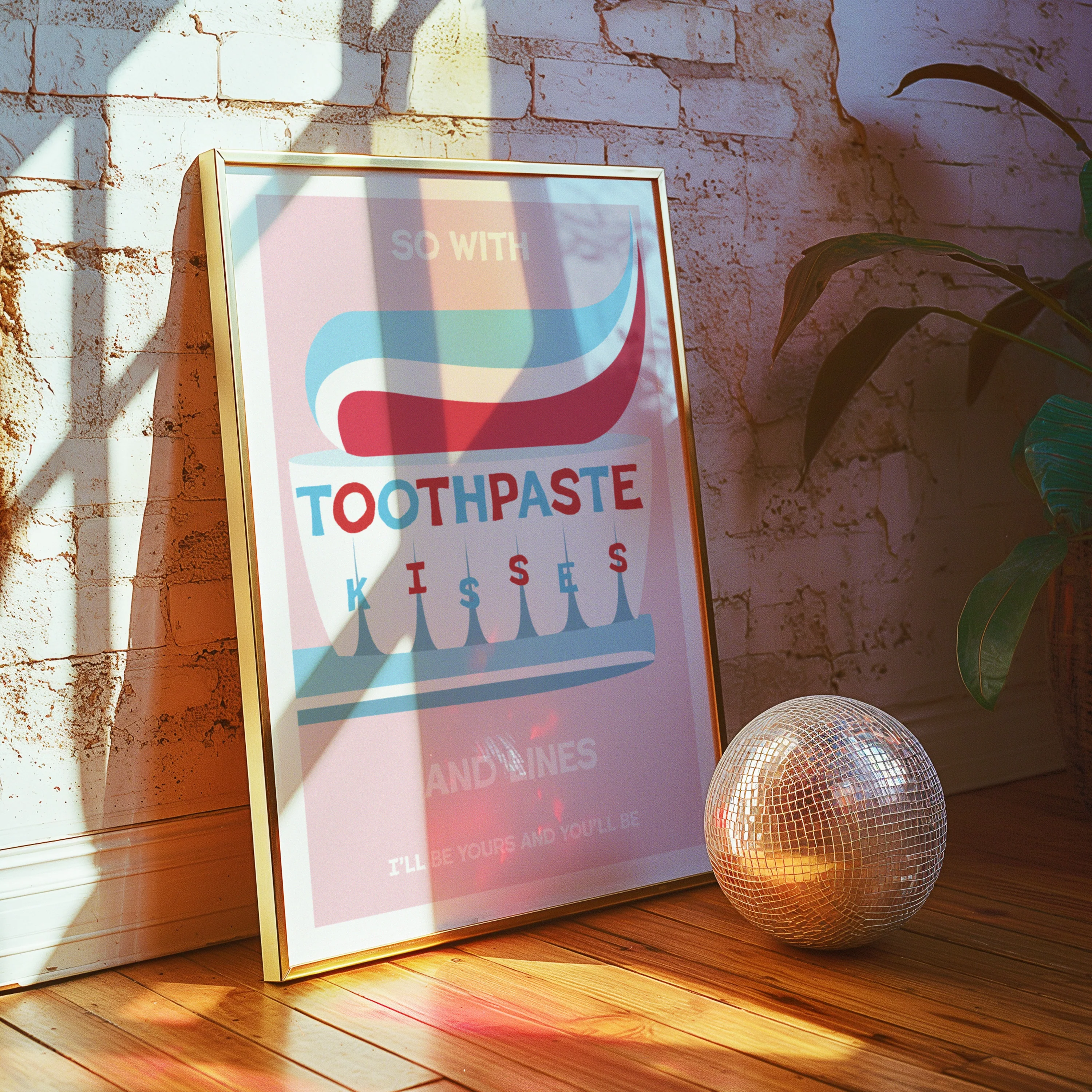 Toothpaste Kisses Poster - Image 3